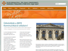 Tablet Screenshot of bbte-kommunikacio.ro